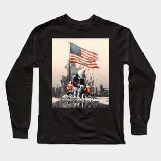 Memorial Day: We Don't Deserve Nice Things on a Dark Background Long Sleeve T-Shirt